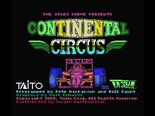 Continental Circus screenshot 3 for MSX